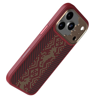 Benks Knight ArmorPro Case built with Kevlar® for iPhone 17 Pro & Pro Max - Red render 1