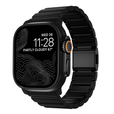 سوار التيتانيوم من الأجهزة الطبيعية من نوماد لساعة أبل 49 ملم / 46 ملم