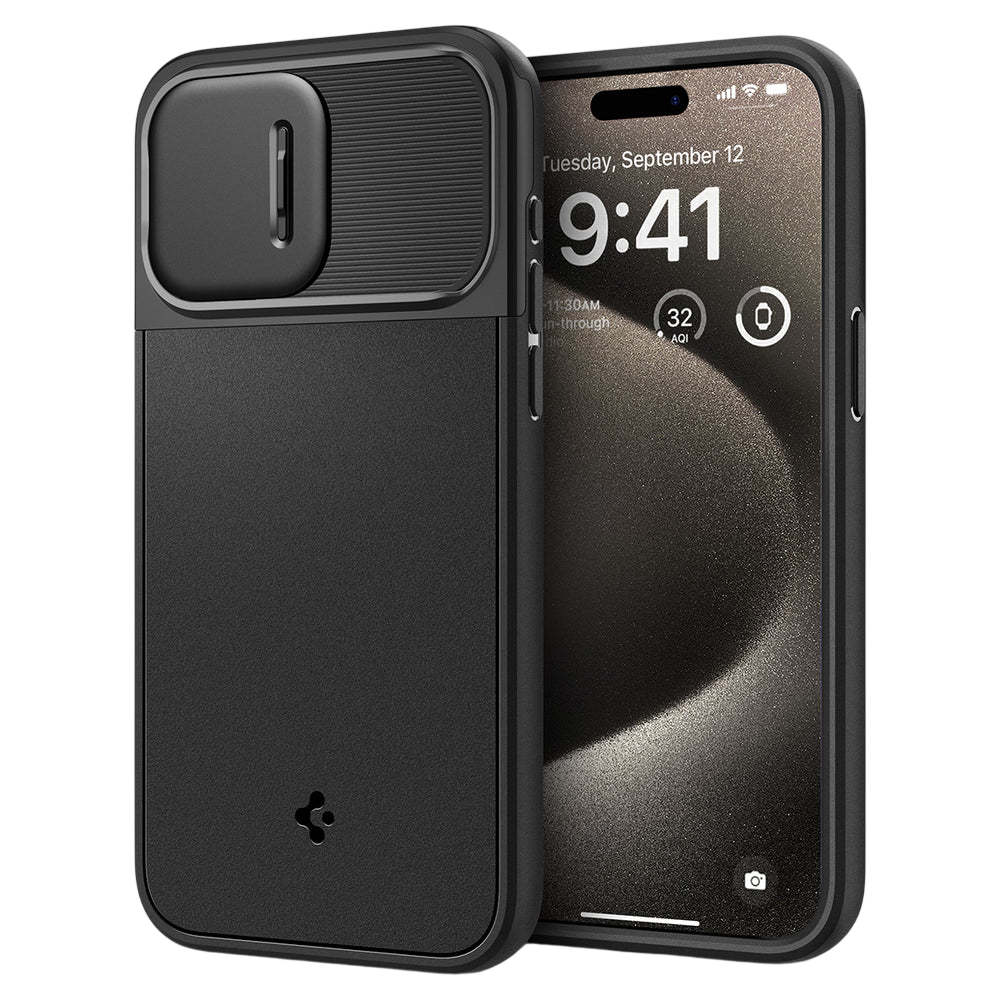 Spigen iPhone 15 Pro Max Case Optik Armor (MagFit)