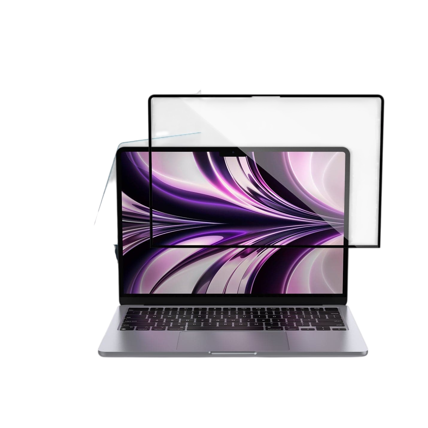 واقي شاشة Spigen GLAS.tR SLIM لجهاز MacBook Air (M4 / M3 / M2)