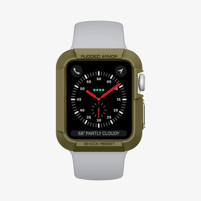 Spigen Apple Watch 10 Rugged Armor green view