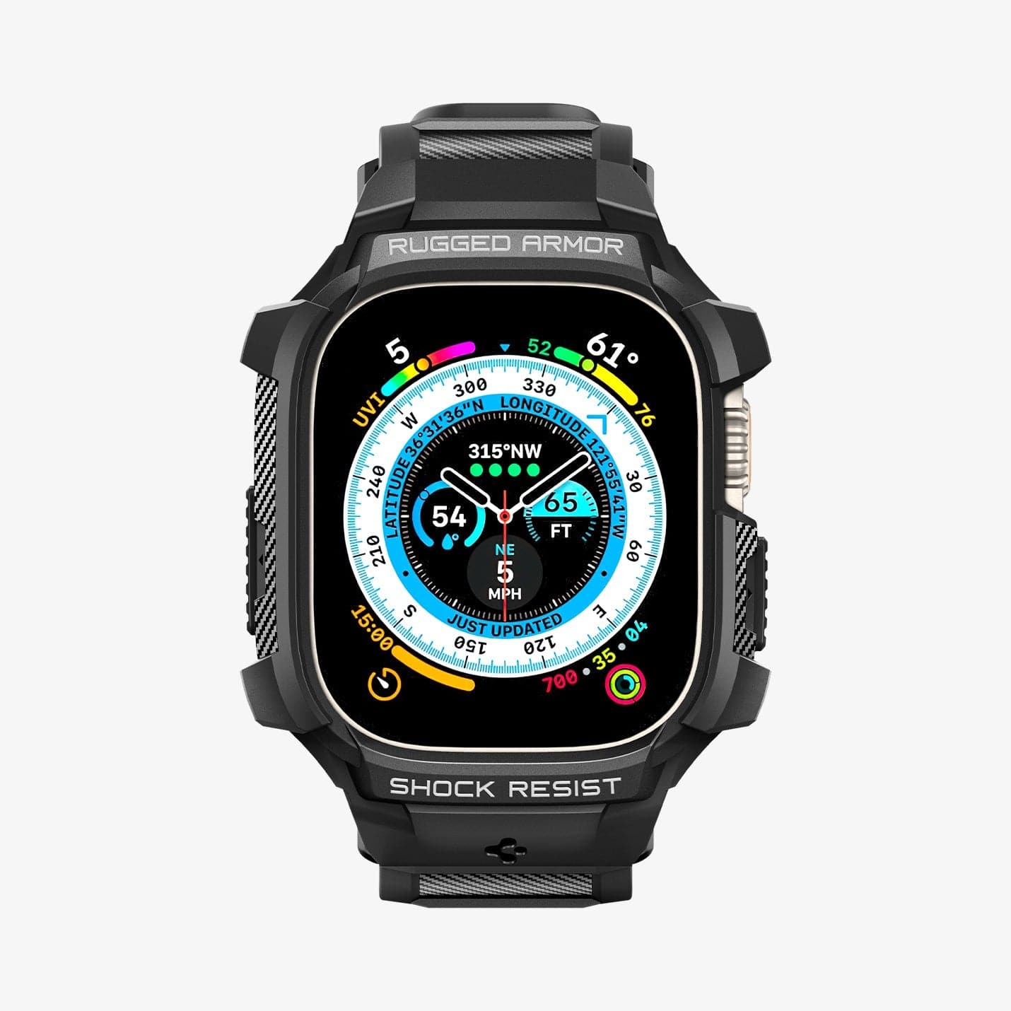 Spigen Apple Watch Rugged Armor Pro Matte Black