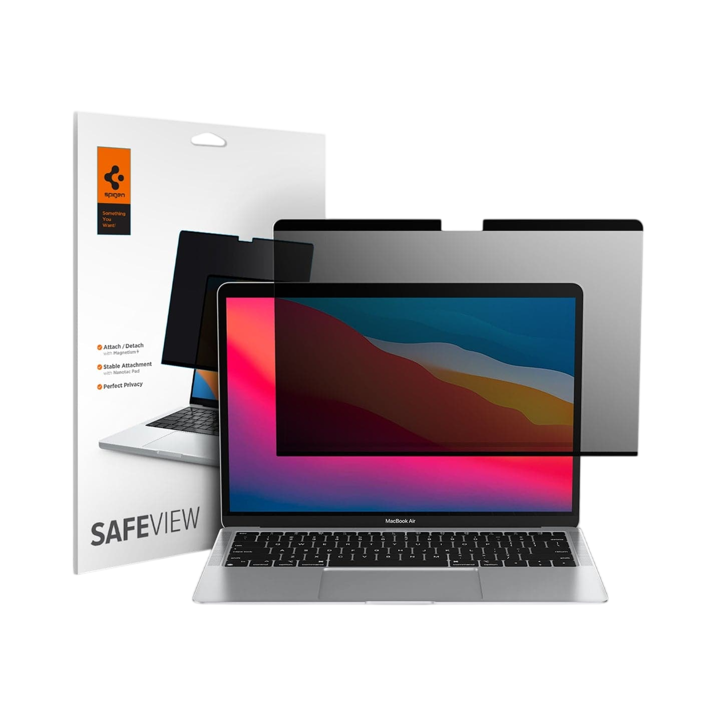 واقي شاشة الخصوصية Spigen Safe View لجهاز MacBook Pro (M5 / M4 / M3 / M2 / M1)