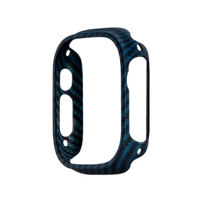 Pitaka Air Case for Apple Watch Ultra 2 / Ultra 1 - Black/Blue (Twill)